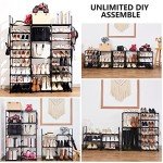 9-Tier Metal Shoe Rack - Holds Up to 55 Pairs