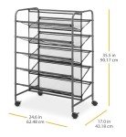 Gunmetal 5-Tier Double Sided Shoe Organizer