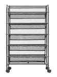 Gunmetal 5-Tier Double Sided Shoe Organizer