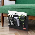 Bedside Storage Organizer with Pockets - Black