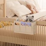 Dual-Purpose Bedside Organizer with 6 Pockets