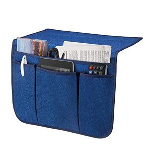 Classic Blue Bedside Storage Organizer Caddy
