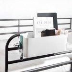 Green Bedside Organizer Caddy - Space-Saving Design
