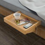 Bamboo Bedside Shelf for Bunk Bed or Dorm