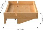 Bamboo Bedside Shelf for Bunk Bed or Dorm