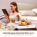 17" Clip-On Bedside Shelf with Phone Holder