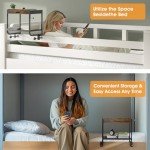 2-Tier Clip-On Nightstand Shelf for Bunk Beds