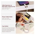 17" Clip-On Bedside Shelf with Phone Holder