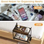 2-Tier Clip-On Nightstand Shelf for Bunk Beds