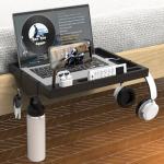 Bamboo Bedside Shelf with Phone Holder