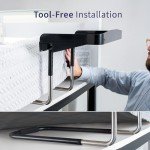 Adjustable Under Mattress Bedside Shelf for Storage