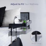 Adjustable Under Mattress Bedside Shelf for Storage