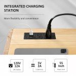 Modern Wall-Mounted Nightstand with Charging Station