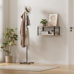 Vintage Gray Floating Nightstand Set of 2