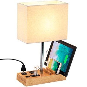 Desk Lamp with USB Ports and Phone Stands