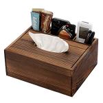 Multifunctional Wood Tissue Box Cover Organizer - Yellow
