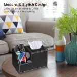 Stylish PU Leather Tissue Box Organizer for Home