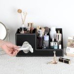 Stylish Black PU Tissue Box Cover Organizer