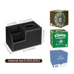 Stylish PU Leather Tissue Box Organizer for Home