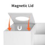 Stylish PU Leather Tissue Box with Organizer