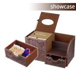 Stylish Nightstand Organizer and Tissue Holder