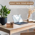 Acacia Wood Tissue Box Cover and Organizer