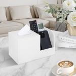 Stylish PU Leather Tissue Box with Organizer
