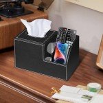 Stylish PU Leather Tissue Box Organizer for Home