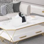 Stylish PU Leather Tissue Box with Organizer