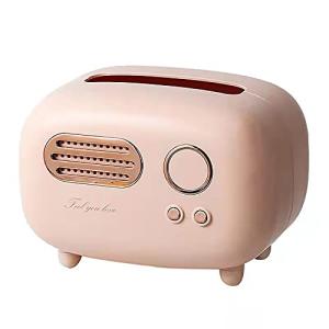 Cute Retro Radio Tissue Box Cover (Pink)