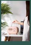 Cute Retro Radio Tissue Box Cover (Pink)