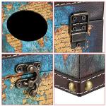 Sumnacon Vintage Green Wood Tissue Box Cover