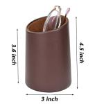 2 Pack PU Leather Eyeglasses Holder Stands