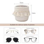 Nightstand Glasses Holder with Cleaning Cloth