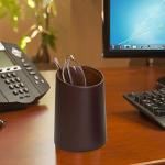 2 Pack PU Leather Eyeglasses Holder Stands