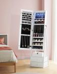 Nicetree LED Jewelry Cabinet with Mirror and Drawers