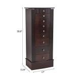 Imseigo Large Jewelry Armoire with Mirror and Hooks