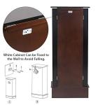 Imseigo Large Jewelry Armoire with Mirror and Hooks
