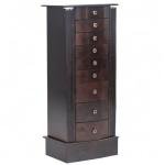 Imseigo Large Jewelry Armoire with Mirror and Hooks