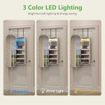 LED Wall-Mounted Jewelry Cabinet and Mirror