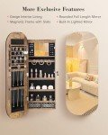 Nicetree LED Jewelry Cabinet with Mirror and Drawers