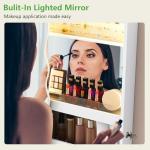 LED Wall-Mounted Jewelry Cabinet and Mirror