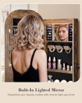 Nicetree LED Jewelry Cabinet with Mirror and Drawers