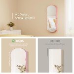 Pink LED Jewelry Armoire with Lockable Mirror