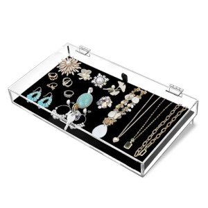 Locking Acrylic Display Tray for Jewelry and Watches