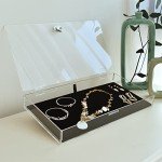 Locking Acrylic Display Tray for Jewelry and Watches