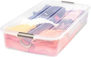 IRIS 50 Qt Under Bed Storage Bin with Lids
