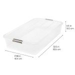IRIS 50 Qt Under Bed Storage Bin with Lids