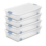 Sterilite Clear Under Bed Storage Bins – 4-Pack
