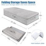 Underbed Storage Bins with Lids and Handles